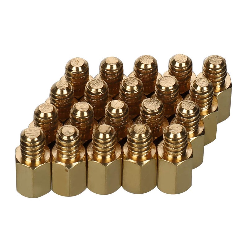 HanTof 6-32 Brass Motherboard Standoffs,ATX Case Standoffs, ATX Standoff for ATX Computer Case - 20 Pack - Image 2